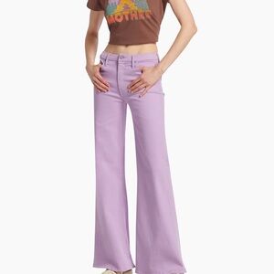 MOTHER - THE ROLLER SNEAK Women's Flare Jeans in Lavender